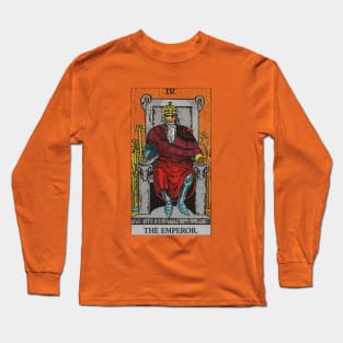 The Emperor Tarot Card Long Sleeve T-Shirt